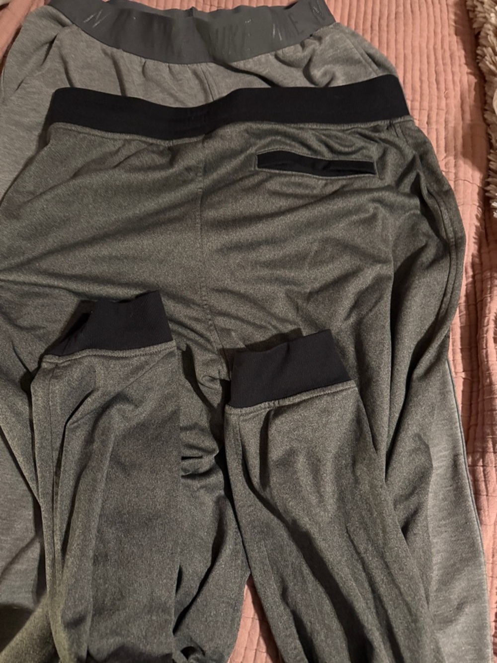 Under Armour Gray Heather Men's Joggers with Black Waistband - Picture 4 of 4
